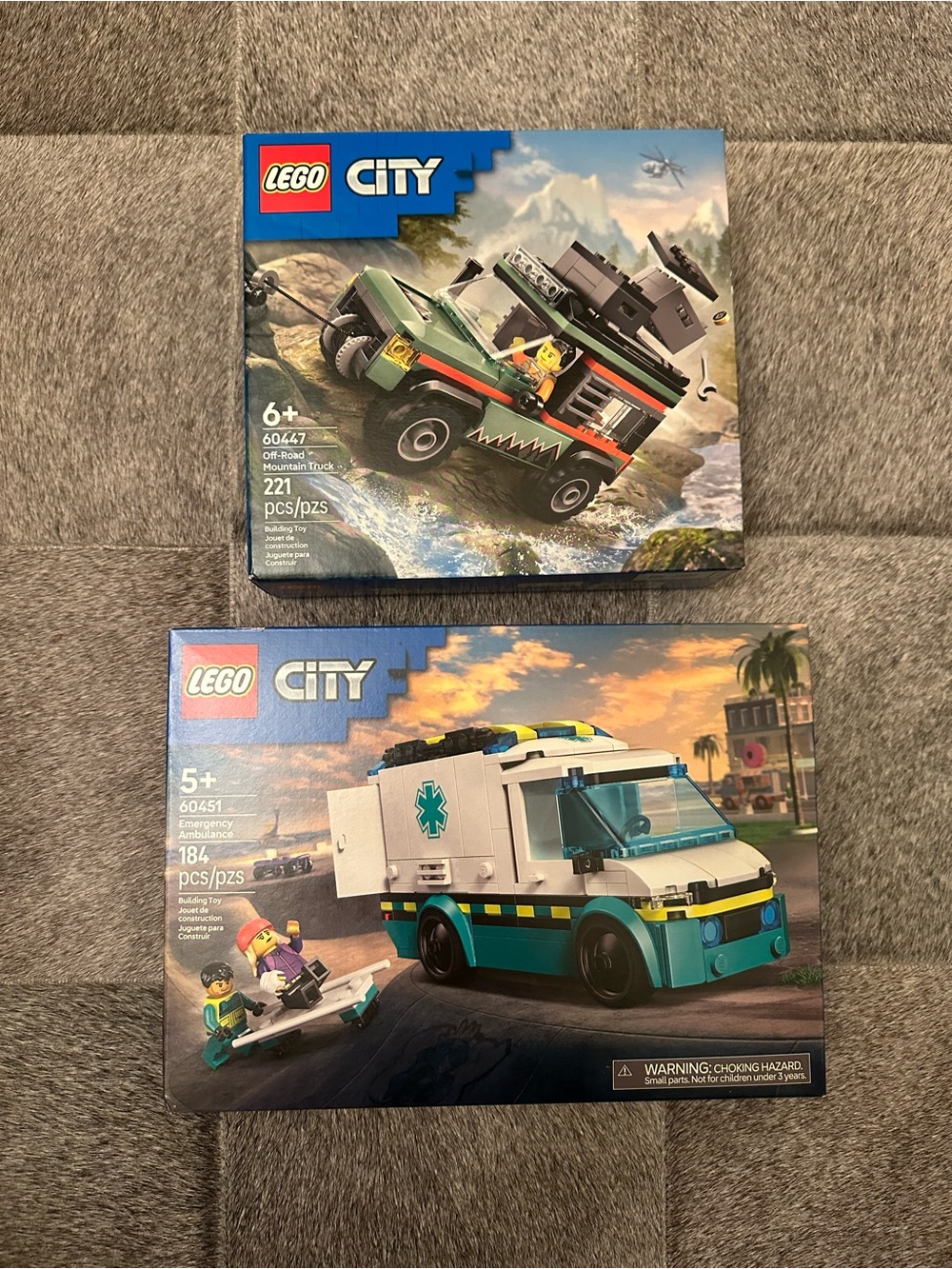 NWT Lego City Bundle #60447 & #60451 Mountain Truck and Ambulance
